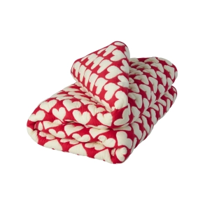 Bomuld Quiltet T�ppe - R�d