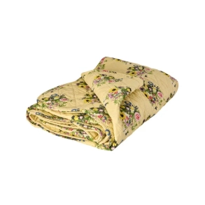 Quiltt�ppe med Retro Bouquet print