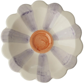 Lille Keramik Dip sk�l - Hand-painted Stripes - Lilla