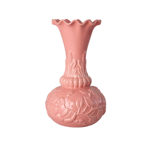 Stor Keramik Vase - Koral