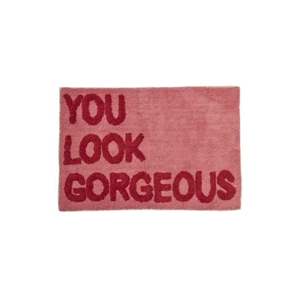 Rektangul�r Tuftet T�ppe - Pink - YOU LOOK GORGEOUS