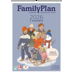 Familiekalender FamilyPlan 2026 - 5-pers. 