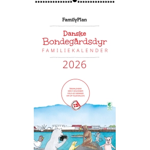 Familiekalender DYR 2026 - 5-pers