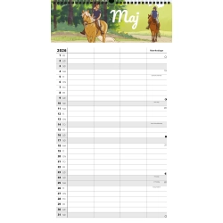 Familiekalender MINI 2026 - 3-pers.