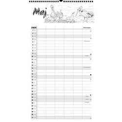 Familiekalender WILD 2026 - 5-pers. 