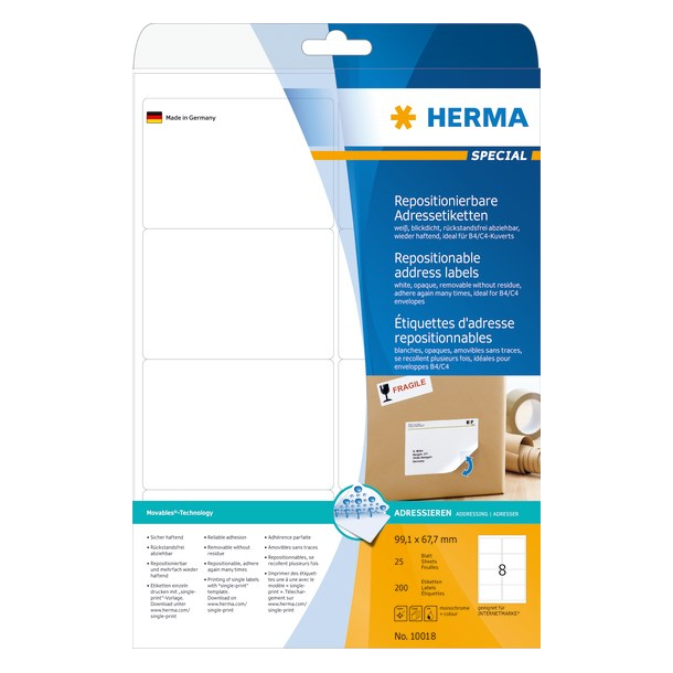 Herma etiket aftagelig 99,1x67,7 (200)