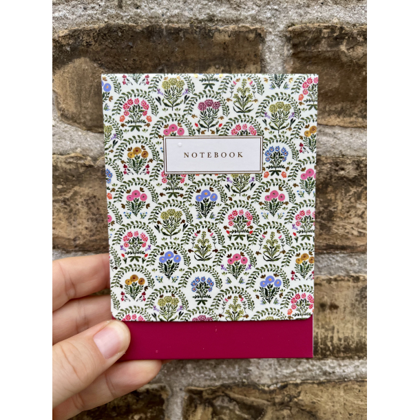 The Great Brittish, Stephanie Dyment, Notebook med magnetlukning, Gr�n med blomster