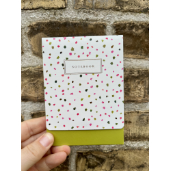 The Great Brittish, Stephanie Dyment, Notebook med magnetlukning, Hvid med prikker