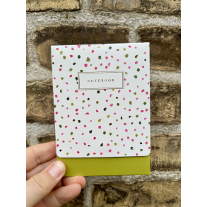 The Great Brittish, Stephanie Dyment, Notebook med magnetlukning, Hvid med prikker