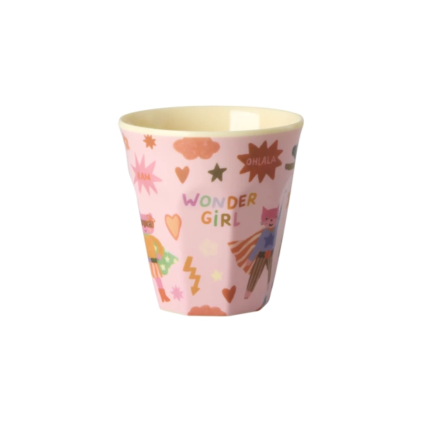 Lille B�rnekop - Pink - Hero Print