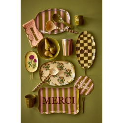 Rice, Stor Rektangul�r Middagstallerken - Stripe Delight