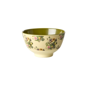 Rice lille Sk�l - Retro Bouquet Print
