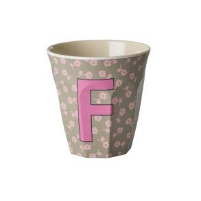 Mellem Alfabetkop - M�rk Sand - F - Flowers
