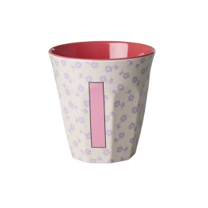 Mellem Alfabetkop - Creme - I - Flowers