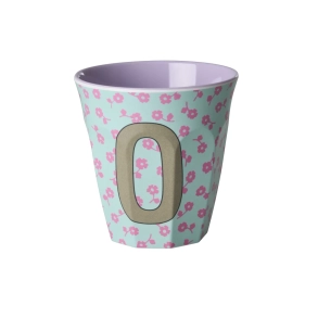 Mellem Alfabetkop - Lys Bl� - O - Flowers