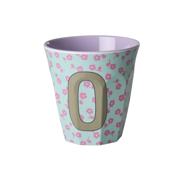 Mellem Alfabetkop - Lys Bl� - O - Flowers