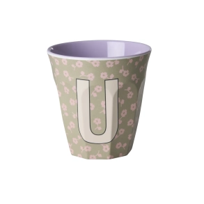 Mellem Alfabetkop - M�rk Sand - U - Flowers