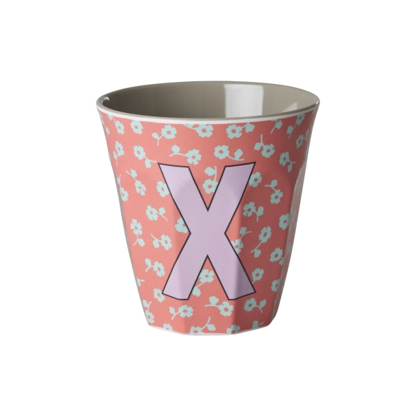 Mellem Alfabetkop - Koral - X - Flowers