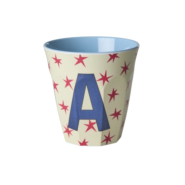 Mellem Alfabetkop - Creme - A - Stars