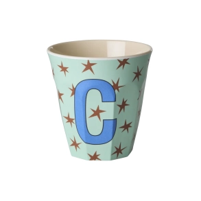 Mellem Alfabetkop - Mint - C - Stars