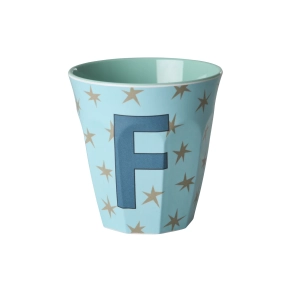 Mellem Alfabetkop - Bl� - F - Stars