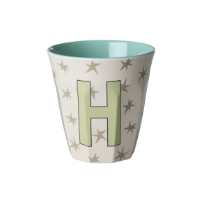 Mellem Alfabetkop - Creme - H - Stars