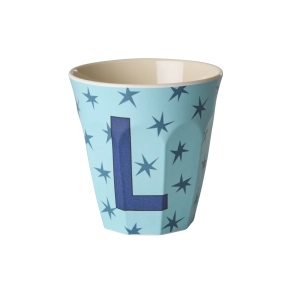 Mellem Alfabetkop - Lys Bl� - L - Stars