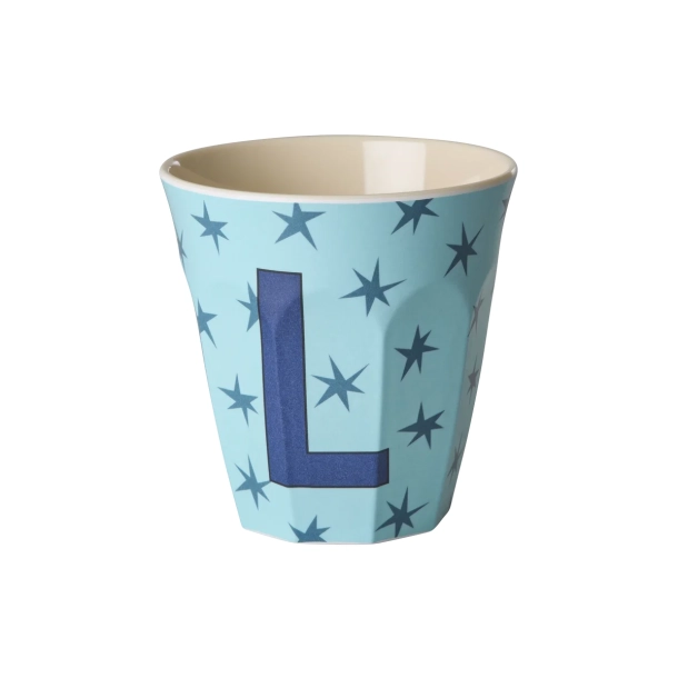 Mellem Alfabetkop - Lys Bl� - L - Stars