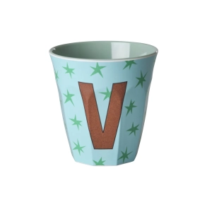 Mellem Alfabetkop - Lys Bl� - V - Stars