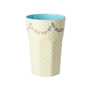 H�j kop - Creme - Dots and Flowers Print