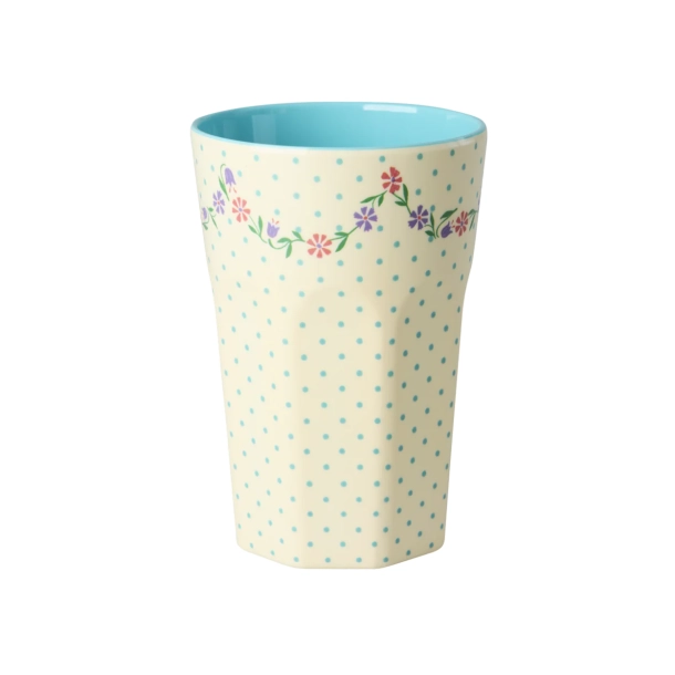 H�j kop - Creme - Dots and Flowers Print