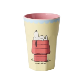 Rice latte kop, Lys Gul - Snoopy Print The Sun Will Come Up