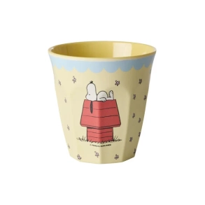 Rice Mellem Kop - Lys Gul - Snoopy Print The Sun Will Come Up
