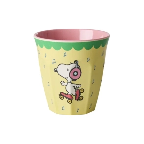 Rice Mellem Kop - Lys Gul - Snoopy Print Feeling Good
