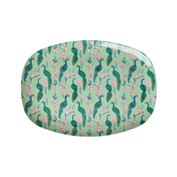 Rice Rektangulr Melamin Middagstallerken, Pfugl