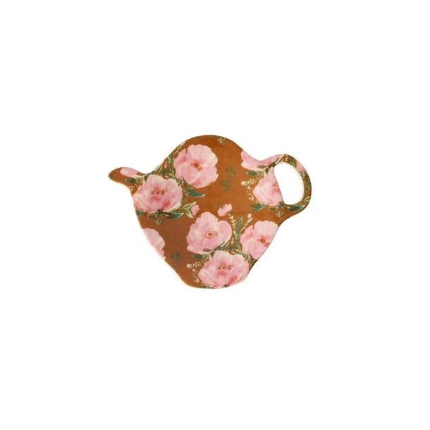 Rice teposeholder, Bon Vivant Prints, Brun med blomster