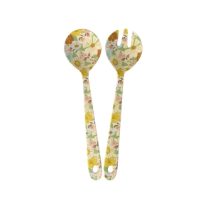 Rice, Melamin Salatbestik - Mrkepink - Flower Power Print - St af 2