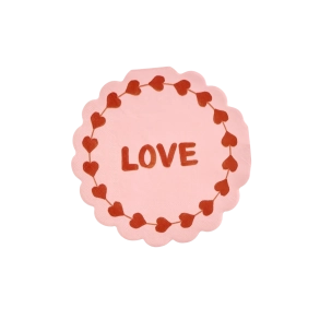  Rund Servietter - Love