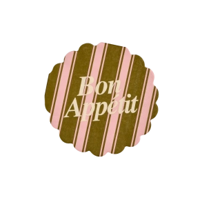 Rund Servietter - Bon appetit