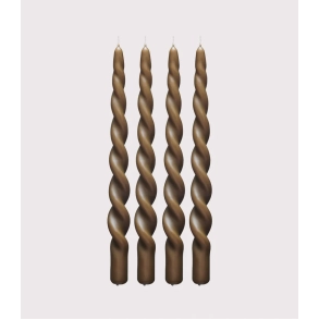 Paia Copenhagen Snoede lys, 4 stk., Teak Brun