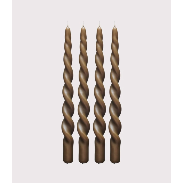 Paia Copenhagen Snoede lys, 4 stk., Teak Brun