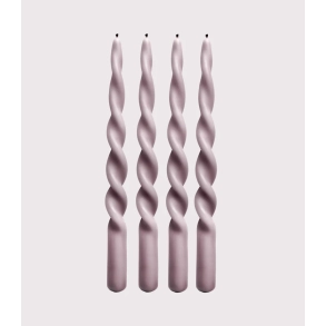 Paia Copenhagen Snoede lys, 4 stk., Pale Mauve St�vet Rosa