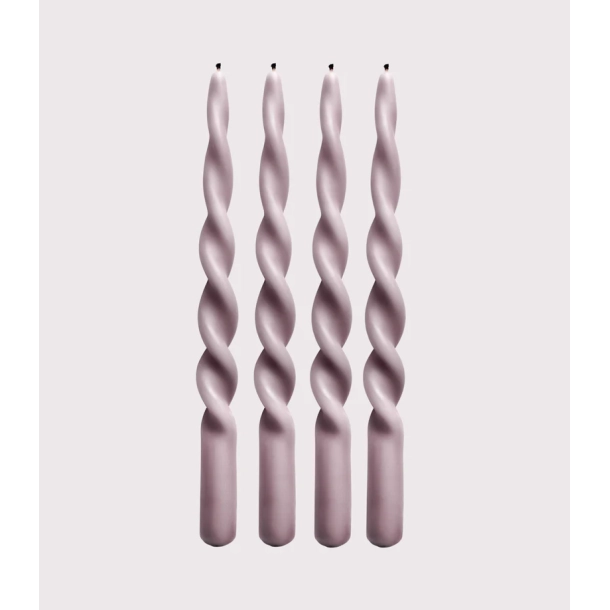 Paia Copenhagen Snoede lys, 4 stk., Pale Mauve St�vet Rosa