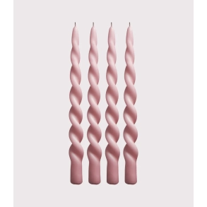 Paia Copenhagen Snoede lys, 4 stk., Lys Rosa