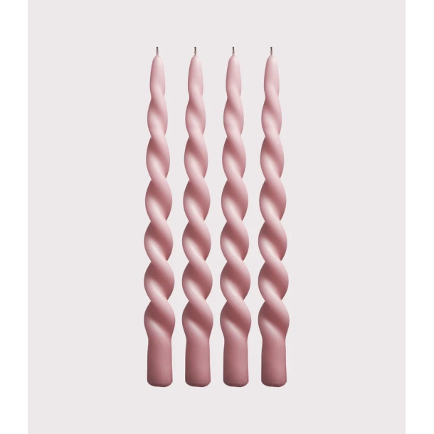 Paia Copenhagen Snoede lys, 4 stk., Lys Rosa