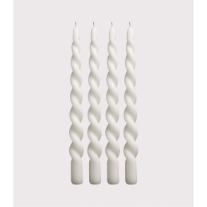 Paia Copenhagen Snoede lys, 4 stk., Chalk Hvid