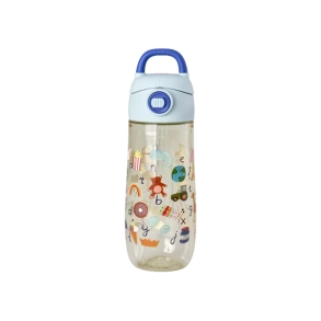 Rice plastik drikkedunk 550 ml, ABC print, bl�