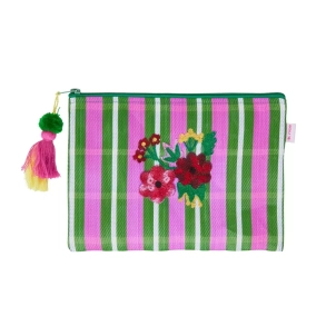 Rice, Recycled Plastik taske - Stribet - Flower Print 