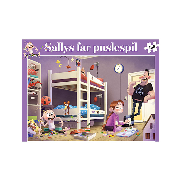 Sallys far puslespil, 160 brikker
