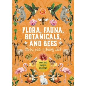 Stickersbog: Flora, Fauna, Botanicals, and Bees Sticker, Color & Activity Book 
